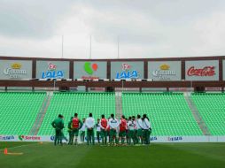El equipo verdiblanco quiere seguir demostrando su buen paso. TWITTER / @clubsantos