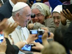 El Pontífice habló para religiosos que celebraban el Año de la Vida Consagrada. AFP / F. Monteforte