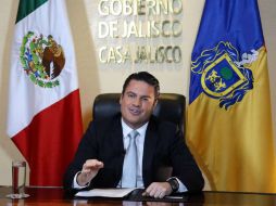 El gobernador de Jalisco, Aristóteles Sandoval, reapareció anoche para dar un mensaje con motivo de su Tercer Informe de Gobierno. ESPECIAL / Gobierno de Jalisco