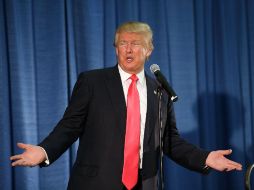 Donald Trump terminó en segundo lugar atrás de Cruz el lunes en los caucus de Iowa. AFP / J. Raedle