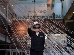 La artista expresó que no se explica el motivo por el que su obra fue dañada pero que era una realidad en México. EFE / S. Gutiérrez