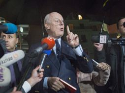 El mediador de la ONU, Staffan de Mistura, anunció la suspensión de las conversaciones de paz hasta el 25 de febrero. EFE / M. Trezzini