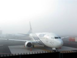 Las operaciones en el AICM ''Benito Juárez'' son suspendidas debido a la presencia de niebla. SUN / ARCHIVO