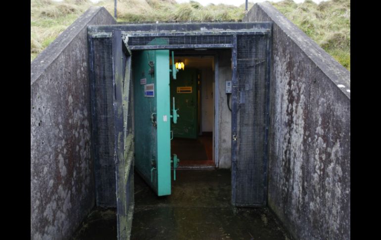 La instalación incluye una sala de conferencias, una sala de transmisión y un espacio para 235 camas. AP / P. Morrison