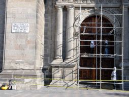 La Secretaría de Cultura pone especial atención a la limpieza de la fachada principal. TWITTER / @rtovarydeteresa