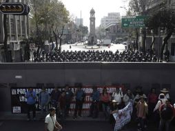 Al concluir su mitin en la Ciudad de México, subrayan que ya no es posible buscar el diálogo de una manera pacífica o tranquila. SUN / A. Acosta