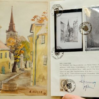 Acuarelas atribuidas a Hitler, subastadas en Alemania