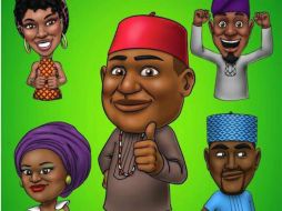 Afro Emoji ha lanzado una serie de emoticones africanos, personajes con colorida vestimenta tradicional y expresiones locales. TWITTER / @ThisIsAfricaTIA