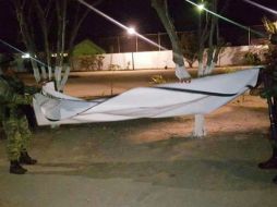 Los desplegados fueron atribuidos al grupo autodenominado 'Los Justicieros'. SUN /