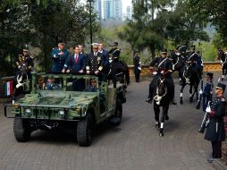 Enrique Peña Nieto preside la ceremonia del 103 aniversario de la Marcha de la Lealtad. FACEBOOK / Presidencia de la República