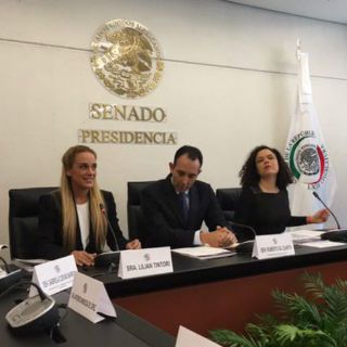 Senado recibe a la activista venezolana Lilian Tintori
