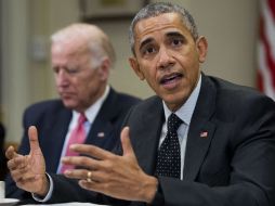 El presidente de EU presentó un proyecto de presupuesto por 4.1 billones de dólares. EFE / S. Thew