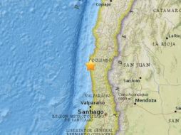 El temblor de mediana magnitud, se registró a las 21:34 horas. ESPECIAL / earthquake.usgs.gov