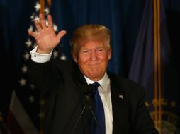 Trump se alzó con la victoria en las primarias republicanas de Nuevo Hampshire. AFP / J. Raedle