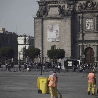 Acordonan el Zócalo de Ciudad de México por visita del Papa