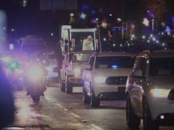 El convoy del Papa avanzó por las calles de la Ciudad de México hasta llegar a la Nunciatura. SUN / L. Godínez