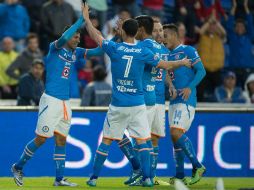 Los goles del triunfo celeste fueron del ecuatoriano Joffre Guerrón al minuto 39 y de Joao Rojas al 74. MEXSPORT / J. Ramírez