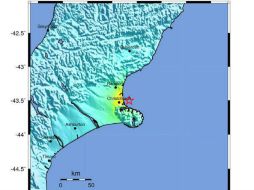 El temblor tiene lugar a una semana del quinto aniversario del sismo de 6.3 grados que mató a 185 personas en Christchurch. EFE / USGS