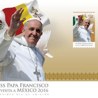 Emiten timbre postal con motivo de la visita del Papa Francisco