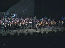 Presentación. El Mariachi Nuevo Tecalitlán cerró la noche con temas reconocidos en la música nacional. EL INFORMADOR / M. Vargas