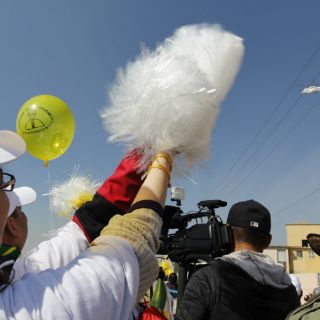 Papa Francisco se traslada en helicóptero a Ecatepec