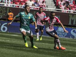 El delantero Rojiblanco no ha podido marcar gol en lo que va del torneo. EL INFORMADOR / R. Tamayo