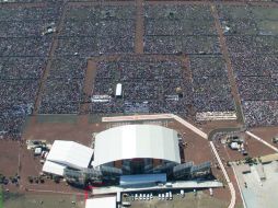 Más de 300 mil personas ingresaron al predio para la misa. ESPECIAL /