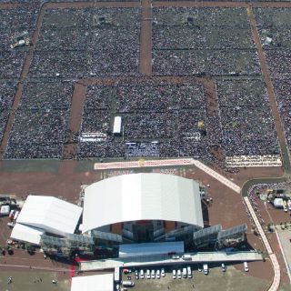 Ni el frío impidió que los feligreses acudieran a la misa