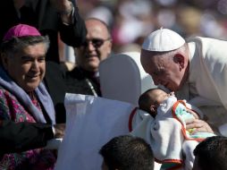 El Pontífice arribó esta mañana a Chiapas. AP / E. Verdugo