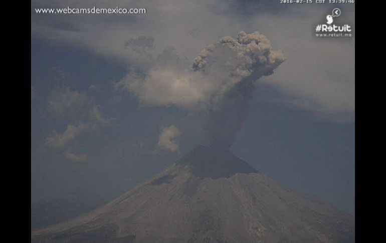El Volcán El Colima ha estado en actividad en los últimos meses. TWITTER / @LUISFELIPE_P