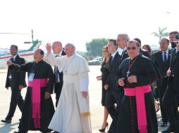 El Pontífice recorrerá calles de la Ciudad de México para regresar a la Nunciatura Apostólica, por lo que habrá cierres viales. EFE /