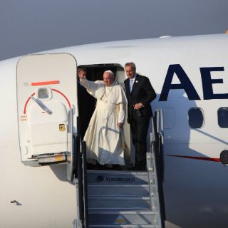 El Papa Francisco llega a Morelia