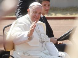 Luego de la misa en el estadio Venustiado Carranza, el Papa toma un tiempo para comer y descansar antes de ir a la Catedral de Morelia. EFE / U. Ruiz