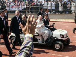 Después de haber estado en el estadio 'Venustiano Carranza' y en la Catedral, el Pontífice acude a su último evento en Morelia. SUN / G. Espinosa