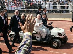 Después de haber estado en el estadio 'Venustiano Carranza' y en la Catedral, el Pontífice acude a su último evento en Morelia. SUN / G. Espinosa