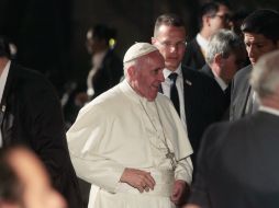 La noche de este martes será la última que el Pontífice duerma en la Nunciatura apostólica. EFE /