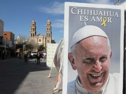 En Chihuahua, ya esperan la llegada del Papa Francisco; el Presidente Peña Nieto lo despedirá en esta ciudad. NTX / G. Durán