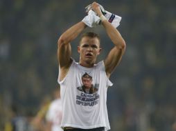 lEl jugador, de 28 años, explicó que su gesto fue una muestra de apoyo a Putin. AP / E. Gurel