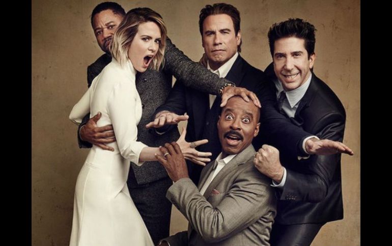 Travolta comparte créditos con Cuba Gooding Jr., Sarah Paulson y David Schwimmer, entre otros. TWITTER / @ACSFXBR