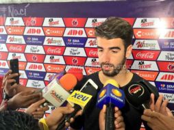 Rodrigo Noya del Veracruz reconoció que Rayados es favorito para el duelo de la fecha siete, sin embargo, el equipo no tiene miedo. TWITTER / @rodrigo_noya