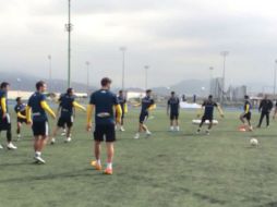 El clima nublado no fue un impedimento para que el equipo moreliano llevara a cabo el trabajo en el CAR. TWITTER / @FuerzaMonarca