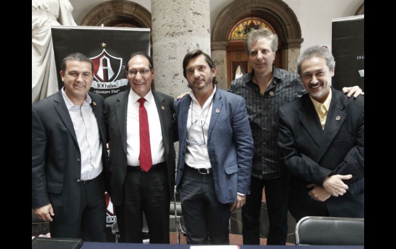 Arturo Gómez Poulat, Eugenio Ruiz Orozco, José María Gallardo, Marco Parisotto y William Molina, dieron los detalles de la celebración. EL INFORMADOR / E. Barrera