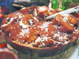 Delicia. La capirotada, un platillo tradicional. EL INFORMADOR / A. Camacho