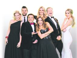 Linet Puente, 'El Capi', Esteban Macías, Susana Moscatel, Arturo López Garabito, Ricardo Casares, Shanik Aspe y Marcela Cuevas. ESPECIAL / TV AZTECA