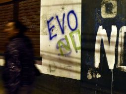 El pueblo boliviano ejerció su derecho a permitir o no una reforma. AFP / A. Raldes