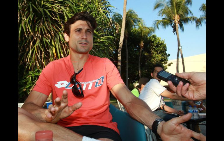 David Ferrer llega sin presión a pesar de llegar como campeón defensor. EFE / A. Cruz