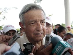 López Obrador reconoció que a Candelaria Pérez le ayudaría bastante que ofreciera disculpas. SUN / ARCHIVO