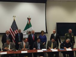 Funcionarios de ambos países concluyen un año de negociaciones con nueve acuerdos, uno por cada paso fronterizo. ESPECIAL / www.gob.mx/sre