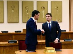 El documento sellado entre Sánchez y Rivera incluye un amplio conjunto de medidas en materia social. AP /  P. Marcou