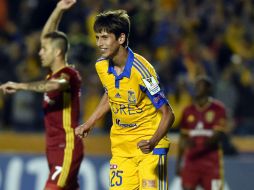 José Rivas y Jürgen Damm le dieron el triunfo a Tigres. EFE / M. Sierra